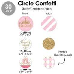 Big Dot Of Happiness Little Princess Crown - Pink And Gold Baby Shower Or Birthday Party Supplies Decoration Kit - Decor Galore Party Pack - 51 Pieces 13 Big Dot Of Happiness Little Princess Crown - Pink And Gold Baby Shower Or Birthday Party Supplies Decoration Kit - Decor Galore Party Pack - 51 Pieces -Party Planers Store GUEST 4ed6e4a8 49b1 4984 a210 db838f88bd97