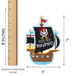 Big Dot Of Happiness Pirate Ship Adventures - Shaped Fill-In Invitations - Skull Birthday Party Invitation Cards With Envelopes - Set Of 12 9 Big Dot Of Happiness Pirate Ship Adventures - Shaped Fill-In Invitations - Skull Birthday Party Invitation Cards With Envelopes - Set Of 12 -Party Planers Store GUEST 4ee343b1 24d4 445c b9c5 bce28e9636a6