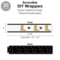 Big Dot Of Happiness Nash Bash - Nashville Bachelorette Party Favors And Cupcake Kit - Fabulous Favor Party Pack - 100 Pieces -Party Planers Store GUEST 4f0c4769 640e 4286 8491 b47298735709