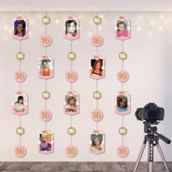 Big Dot Of Happiness Sweet 16 - 16th Birthday Party Vertical Photo Garland 35 Pieces -Party Planers Store GUEST 4fb6f348 000e 45d9 bda1 c10bd810011f