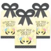 Big Dot Of Happiness What Will It BEE? - Square Favor Gift Boxes - Gender Reveal Party Bow Boxes - Set Of 12