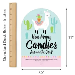 Big Dot Of Happiness Whole Llama Fun - How Many Candies Llama Fiesta Baby Shower Or Birthday Party Game - 1 Stand And 40 Cards - Candy Guessing Game -Party Planers Store GUEST 4fda673c 7bdc 4460 8f50 32e6f2ef4832