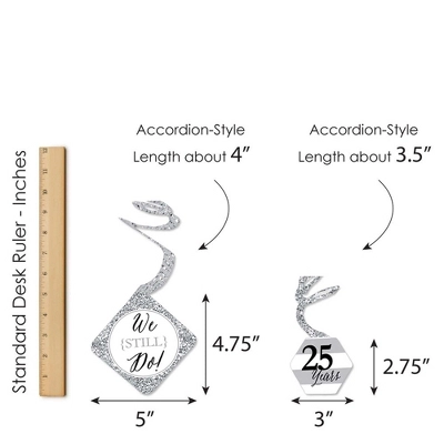 Big Dot Of Happiness We Still Do - 25th Wedding Anniversary - Anniversary Party Hanging Decor - Party Decoration Swirls - Set Of 40 8 Big Dot Of Happiness We Still Do - 25th Wedding Anniversary - Anniversary Party Hanging Decor - Party Decoration Swirls - Set Of 40 - Image 6