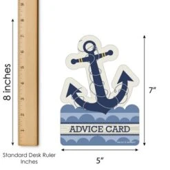 Big Dot Of Happiness Ahoy - Nautical - Anchor Wish Card Baby Shower Activities - Shaped Advice Cards Game - Set Of 20 -Party Planers Store GUEST 5099dbaf 76bd 4f09 9cfc 597fce7cd1ef