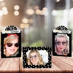 Big Dot Of Happiness Adult 30th Birthday - Gold - Birthday Party 4x6 Picture Display - Paper Photo Frames - Set Of 12 -Party Planers Store GUEST 509b89d4 05bf 4eff 911d 87a0134e0528