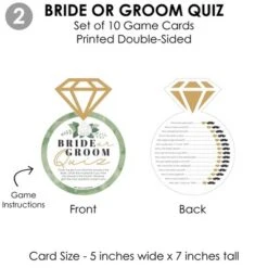 Big Dot Of Happiness Boho Botanical Bride - 4 Games - Who Knows The Bride Best, Bride Or Groom Quiz, What’s In Your Purse And Love - Gamerific Bundle -Party Planers Store GUEST 50f10aa9 ab94 454d 8555 cf221041c0a5