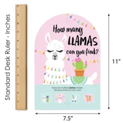 Big Dot Of Happiness Whole Llama Fun - Llama Fiesta Baby Shower Or Birthday Party Scavenger Hunt - 1 Stand And 48 Game Pieces - Hide And Find Game -Party Planers Store GUEST 5113cb71 69c5 46f8 a950 83abca3f4782