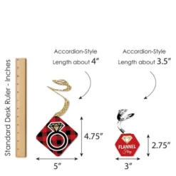 Big Dot Of Happiness Flannel Fling Before The Ring - Buffalo Plaid Bachelorette Party Hanging Decor - Party Decoration Swirls - Set Of 40 -Party Planers Store GUEST 51166409 9870 4ac1 b1bf e83d34934869