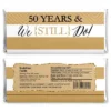 Big Dot Of Happiness We Still Do - 50th Wedding Anniversary Party - Candy Bar Wrappers Party Favors - Set Of 24