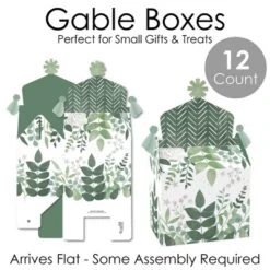 Big Dot Of Happiness Boho Botanical - Treat Box Party Favors - Greenery Party Goodie Gable Boxes - Set Of 12 -Party Planers Store GUEST 51af6ecb 60ab 4d84 8876 5d5d78df1109