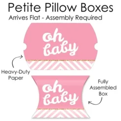 Big Dot Of Happiness Hello Little One - Pink And Gold - Favor Gift Boxes - Girl Baby Shower Petite Pillow Boxes - Set Of 20 -Party Planers Store GUEST 51bc94d0 f52c 4791 b1f6 a83b4b66137a