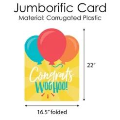 Big Dot Of Happiness Congrats - Congratulations Giant Greeting Card - Big Shaped Jumborific Card -Party Planers Store GUEST 51cccec9 819e 47d6 b72c fde93e78e3a1