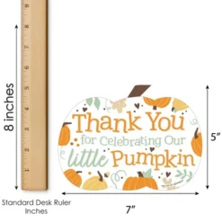 Big Dot Of Happiness Little Pumpkin - Shaped Thank You Cards - Fall Birthday Party Or Baby Shower Thank You Note Cards With Envelopes - Set Of 12 -Party Planers Store GUEST 51ed4221 a651 4d2b 98a3 a8acc99a5f21