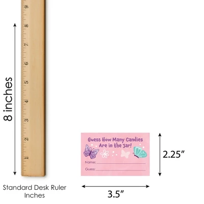 Big Dot Of Happiness Beautiful Butterfly - How Many Candies Floral Baby Shower Or Birthday Party Game - 1 Stand And 40 Cards - Candy Guessing Game 8 Big Dot Of Happiness Beautiful Butterfly - How Many Candies Floral Baby Shower Or Birthday Party Game - 1 Stand And 40 Cards - Candy Guessing Game - Image 6