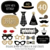 Big Dot Of Happiness Adult 40th Birthday - Gold - Birthday Party Photo Booth Props Kit - 20 Count -Party Planers Store GUEST 532e1d91 4fb3 4643 9593 48c8825ae675