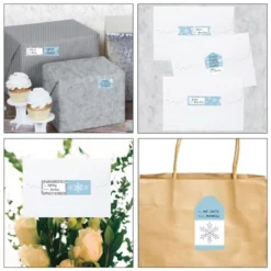 Big Dot Of Happiness Winter Wonderland - Snowflake Holiday Party And Winter Wedding Gift Tag Labels - To And From Stickers - 12 Sheets - 120 Stickers -Party Planers Store GUEST 53d5ba5d f9dc 446e 95d4 7f49235d4d9a