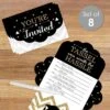 Big Dot Of Happiness Tassel Worth The Hassle - Gold - Fill-In Cards - Graduation Party Fold And Send Invitations - Set Of 8