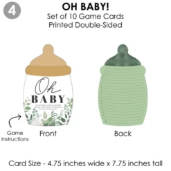 Big Dot Of Happiness Boho Botanical Baby - 4 Greenery Baby Shower Games - 10 Cards Each - Gamerific Bundle 13 Big Dot Of Happiness Boho Botanical Baby - 4 Greenery Baby Shower Games - 10 Cards Each - Gamerific Bundle -Party Planers Store GUEST 5426e12c 346b 4cae 8299 de5ed562d6e3
