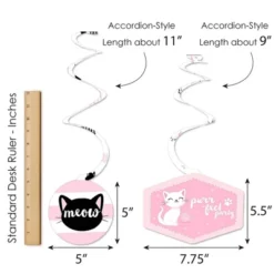 Big Dot Of Happiness Purr-fect Kitty Cat - Kitten Meow Baby Shower Or Birthday Party Hanging Decor - Party Decoration Swirls - Set Of 40 -Party Planers Store GUEST 545c9ee9 5953 46ee 854f 5a4d91e24b77