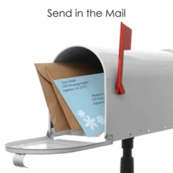 Big Dot Of Happiness Winter Wonderland - Fill-In Cards - Snowflake Holiday Party And Winter Wedding Fold And Send Invitations - Set Of 8 -Party Planers Store GUEST 548b666a 99ea 433e 8754 a52ee1379e97