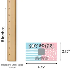 Big Dot Of Happiness Girl Baby Gender Reveal - Team Boy Or Girl Party Game Scratch Off Cards - Baby Shower Game - 22 Count -Party Planers Store GUEST 54a8422a 68cc 4e43 91ef 36399b66876b