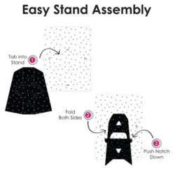 Big Dot Of Happiness Mr. And Mrs. - Black And White Wedding Or Bridal Shower 4x6 Picture Display - Paper Photo Frames - Set Of 12 -Party Planers Store GUEST 54c4638c aec3 44cb 98b9 788a0486a9a1