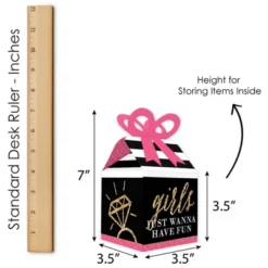 Big Dot Of Happiness Girls Night Out - Square Favor Gift Boxes - Bachelorette Party Bow Boxes - Set Of 12 -Party Planers Store GUEST 55bbafed 800f 4a24 8617 7a6ddad0271d