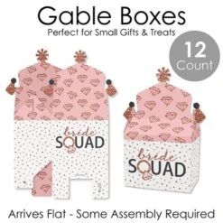 Big Dot Of Happiness Bride Squad - Treat Box Party Favors - Rose Gold Bridal Shower Or Bachelorette Party Goodie Gable Boxes - Set Of 12 -Party Planers Store GUEST 55dbfd4c 5a6f 4248 92ee 8b4c1ed19020