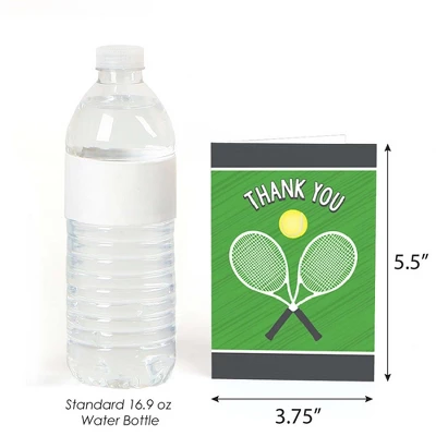 Big Dot Of Happiness You Got Served - Tennis - Baby Shower Or Tennis Ball Birthday Party Thank You Cards (8 Count) 4 Big Dot Of Happiness You Got Served - Tennis - Baby Shower Or Tennis Ball Birthday Party Thank You Cards (8 Count) - Image 2