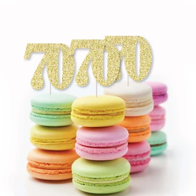 Big Dot Of Happiness Gold Glitter 70 - No-Mess Real Gold Glitter Cut-Out Numbers - 70th Birthday Party Confetti - Set Of 24 5 Big Dot Of Happiness Gold Glitter 70 - No-Mess Real Gold Glitter Cut-Out Numbers - 70th Birthday Party Confetti - Set Of 24 - Image 3
