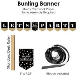 Big Dot Of Happiness Adult Happy Birthday - Gold - Birthday Party Supplies Decoration Kit - Decor Galore Party Pack - 51 Pieces -Party Planers Store GUEST 56cd4d0b cbd7 45a8 8d4e 15bde215f48c