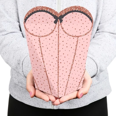 Big Dot Of Happiness Bride Squad - Rose Gold Bridal Shower Or Bachelorette Party Favors - Gift Heart Shaped Favor Boxes For Women - Set Of 12 5 Big Dot Of Happiness Bride Squad - Rose Gold Bridal Shower Or Bachelorette Party Favors - Gift Heart Shaped Favor Boxes For Women - Set Of 12 - Image 3