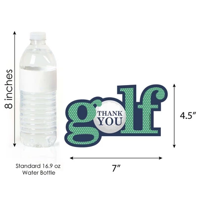 Big Dot Of Happiness Par-Tee Time - Golf - Shaped Thank You Cards - Birthday Or Retirement Party Thank You Note Cards With Envelopes - Set Of 12 6 Big Dot Of Happiness Par-Tee Time - Golf - Shaped Thank You Cards - Birthday Or Retirement Party Thank You Note Cards With Envelopes - Set Of 12 - Image 4