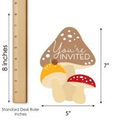 Big Dot Of Happiness Wild Mushrooms - Shaped Fill-In Invitations - Red Toadstool Party Invitation Cards With Envelopes - Set Of 12 -Party Planers Store GUEST 58071361 f855 4d9c a026 31728a682439