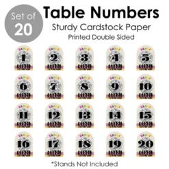 Big Dot Of Happiness 70’s Disco - 1970s Disco Fever Party Double-Sided 5 X 7 Inches Cards - Table Numbers - 1-20 11 Big Dot Of Happiness 70’s Disco - 1970s Disco Fever Party Double-Sided 5 X 7 Inches Cards - Table Numbers - 1-20 -Party Planers Store GUEST 586e8c82 e010 4073 9f54 507ae1d9091e