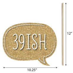 Big Dot Of Happiness Adult 40th Birthday - Gold - Birthday Party Photo Booth Props Kit - 20 Count -Party Planers Store GUEST 587849ad 88d8 4a0d 8aa0 23f90d5ea980