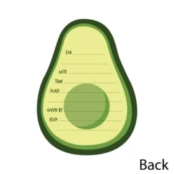 Big Dot Of Happiness Hello Avocado - Shaped Fill-in Invitations - Fiesta Party Invitation Cards With Envelopes - Set Of 12 -Party Planers Store GUEST 591c0287 3f11 44f6 84c5 ab6cd1d94847