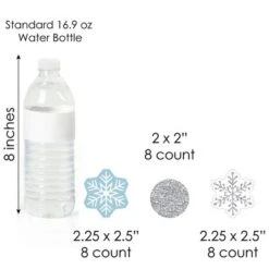 Big Dot Of Happiness Winter Wonderland - Cupcake Decoration - Snowflake Holiday Party & Winter Wedding Cupcake Wrappers & Treat Picks Kit - Set Of 24 -Party Planers Store GUEST 595331c3 6d41 4322 82ce 93b322268067