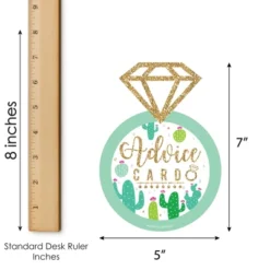 Big Dot Of Happiness Final Fiesta - Ring Wish Card Last Fiesta Bachelorette Party Activities - Shaped Advice Cards Game - Set Of 20 -Party Planers Store GUEST 5998ba8d 83f7 4c09 8fd2 5081181520d7