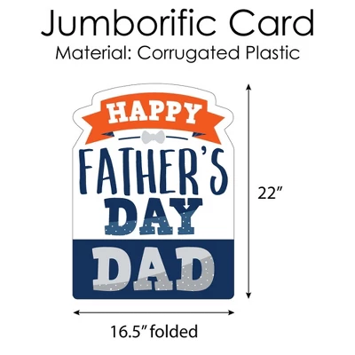 Big Dot Of Happiness Happy Father's Day - We Love Dad Giant Greeting Card - Big Shaped Jumborific Card 5 Big Dot Of Happiness Happy Father's Day - We Love Dad Giant Greeting Card - Big Shaped Jumborific Card - Image 3