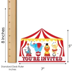 Big Dot Of Happiness Carnival - Step Right Up Circus - Shaped Fill-In Invitations - Carnival Themed Party Invitation Cards With Envelopes - Set Of 12 -Party Planers Store GUEST 5a11ecbd 515a 4ba7 bccd a7487533cb1d