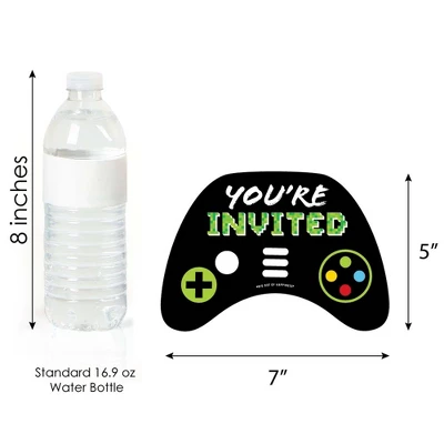 Big Dot Of Happiness Game Zone - Shaped Fill-in Invitations - Pixel Video Game Party Or Birthday Party Invitation Cards With Envelopes - Set Of 12 5 Big Dot Of Happiness Game Zone - Shaped Fill-in Invitations - Pixel Video Game Party Or Birthday Party Invitation Cards With Envelopes - Set Of 12 - Image 3