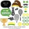 Big Dot Of Happiness You Got Served - Tennis - Baby Shower Or Tennis Ball Birthday Party Photo Booth Props Kit - 20 Count