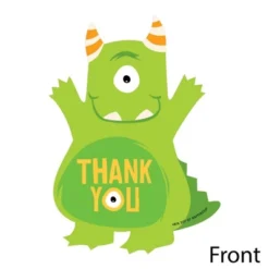 Big Dot Of Happiness Monster Bash - Shaped Thank You Cards - Little Monster Birthday Party Or Baby Shower Thank You Cards With Envelopes - Set Of 12 -Party Planers Store GUEST 5d4a7fb7 702c 4cad a56c 111ff81047eb