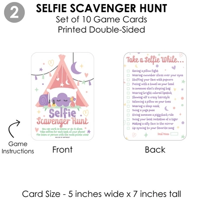 Big Dot Of Happiness Pajama Slumber Party - 4 Girls Sleepover Birthday Party Games - 10 Cards Each - Gamerific Bundle 6 Big Dot Of Happiness Pajama Slumber Party - 4 Girls Sleepover Birthday Party Games - 10 Cards Each - Gamerific Bundle - Image 4