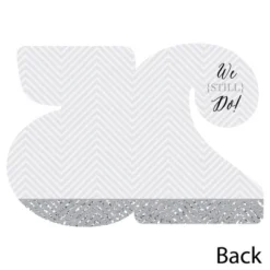 Big Dot Of Happiness We Still Do - 25th Wedding Anniversary - Shaped Thank You Cards - Anniversary Party Thank You Cards With Envelopes - Set Of 12 -Party Planers Store GUEST 5ddd388a c07a 42d8 ba53 43fe47afddfd