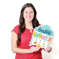 Big Dot Of Happiness Colorful Baby Shower - Hanging Porch Gender Neutral Party Outdoor Decorations - Front Door Decor - 1 Piece Sign -Party Planers Store GUEST 5e3d4aca 2eea 4d64 baed d176f848853b