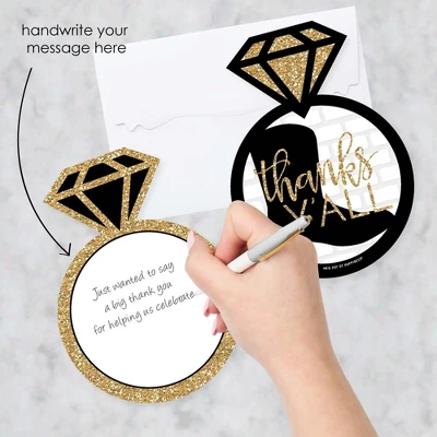 Big Dot Of Happiness Nash Bash - Shaped Thank You Cards - Nashville Bachelorette Party Thank You Note Cards With Envelopes - Set Of 12 3 Big Dot Of Happiness Nash Bash - Shaped Thank You Cards - Nashville Bachelorette Party Thank You Note Cards With Envelopes - Set Of 12