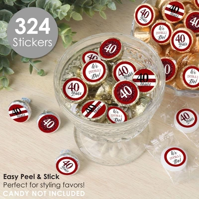 Big Dot Of Happiness We Still Do - 40th Wedding Anniversary - Anniversary Party Small Round Candy Stickers - Party Favor Labels - 324 Count 2 Big Dot Of Happiness We Still Do - 40th Wedding Anniversary - Anniversary Party Small Round Candy Stickers - Party Favor Labels - 324 Count