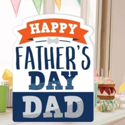 Big Dot Of Happiness Happy Father's Day - We Love Dad Giant Greeting Card - Big Shaped Jumborific Card